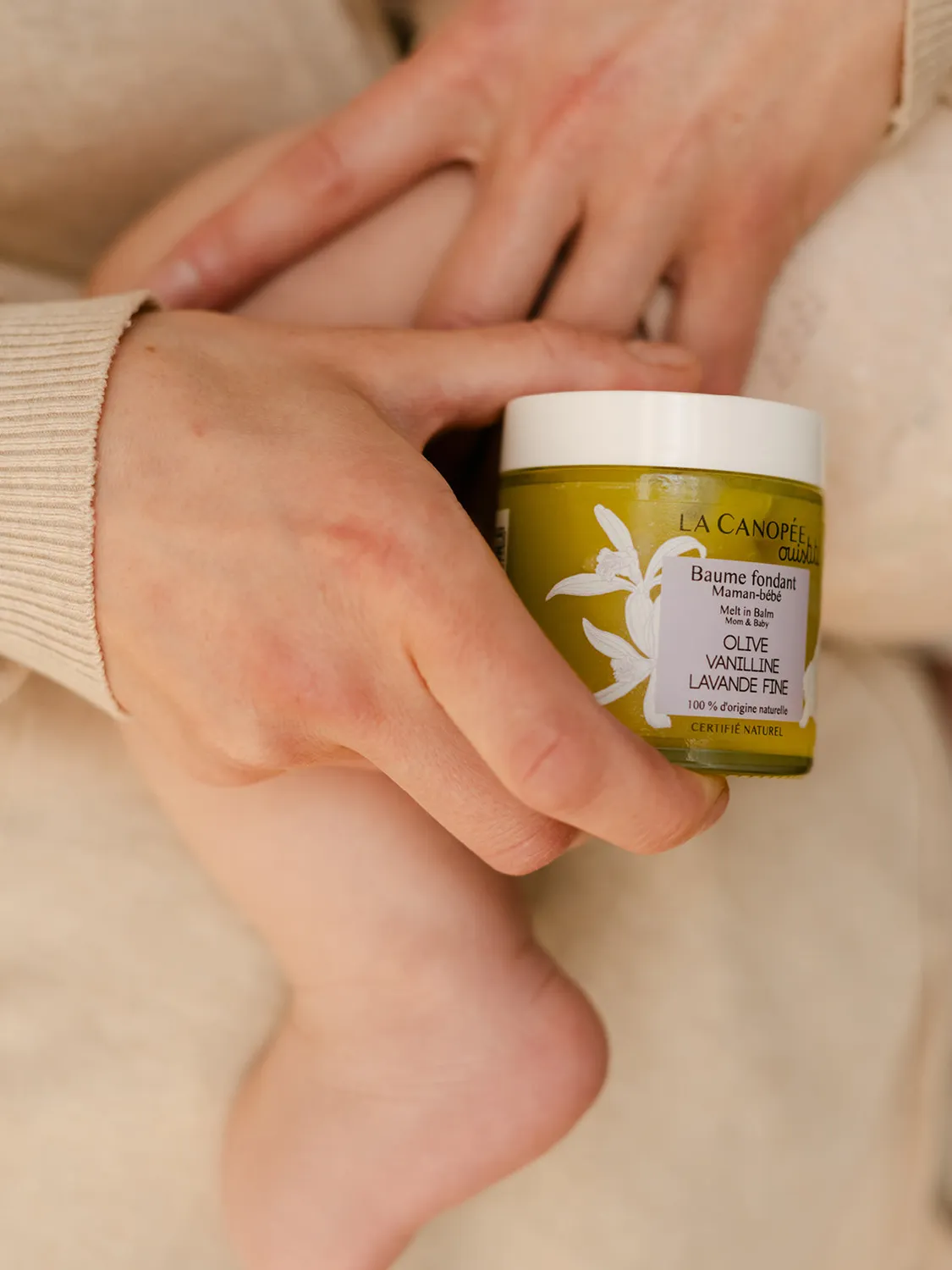 La Canopée Baume fondant maman bébé soin vanillé