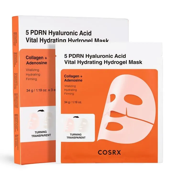 Cosrx 5 PDRN Hyaluronic masque visage hydrogel repulpant