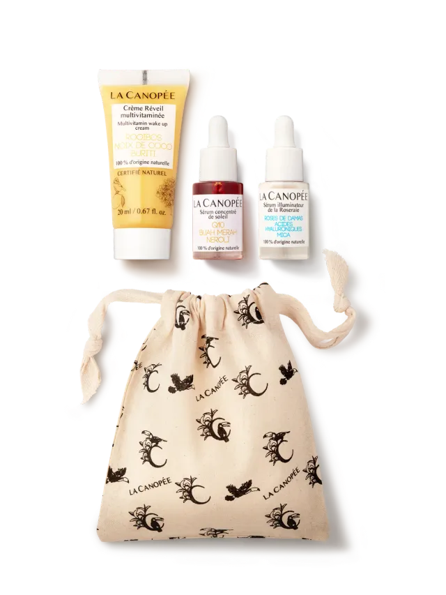 La Canopée Trio de Lumière pochette éclat 3 soins bonne mine
