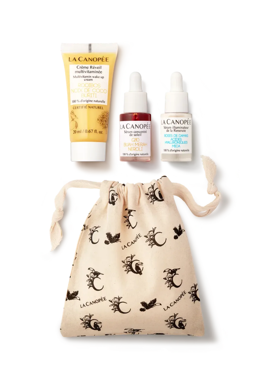 La Canopée Trio de Lumière pochette éclat 3 soins bonne mine