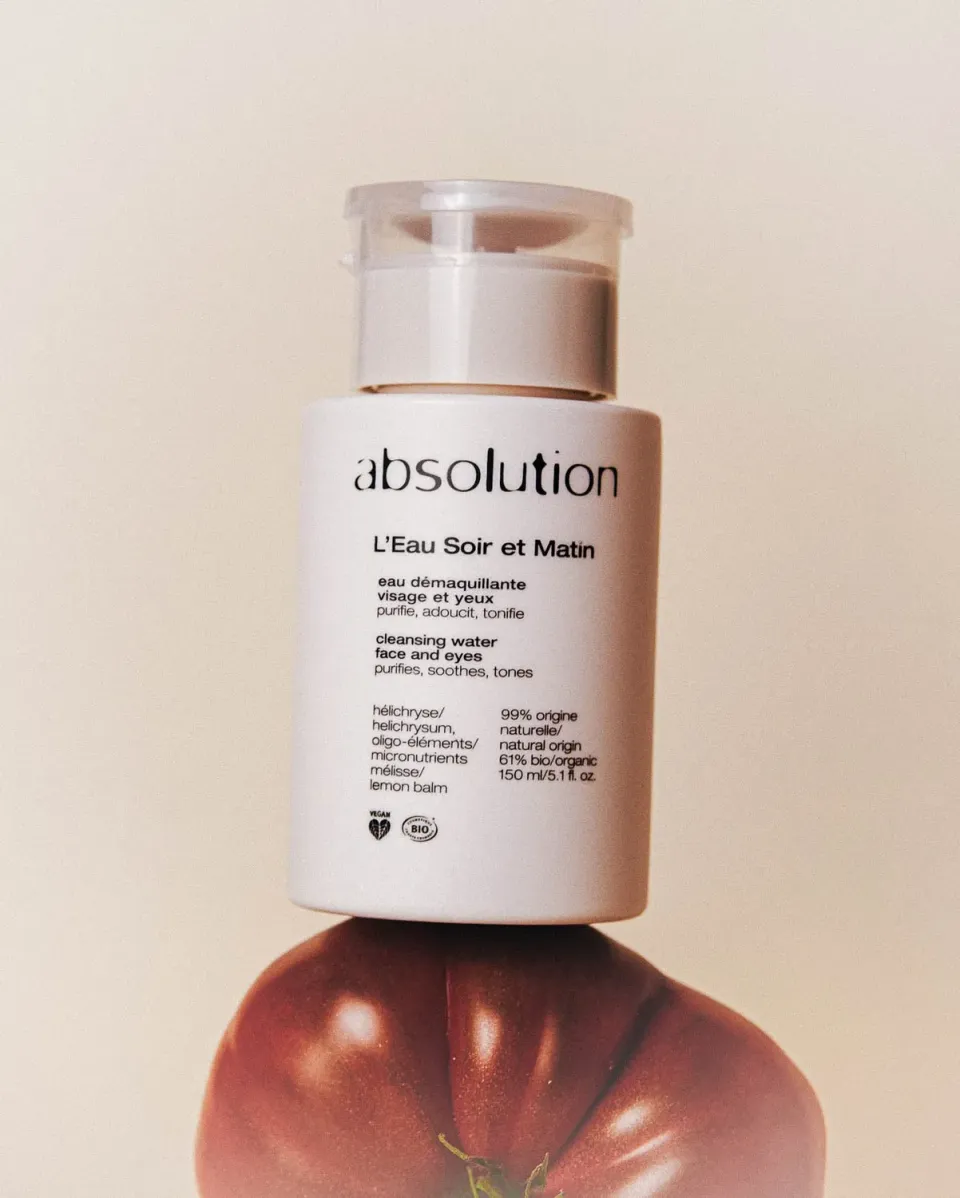 Absolution L'Eau Soir et Matin eau démaquillante bio visage et yeux