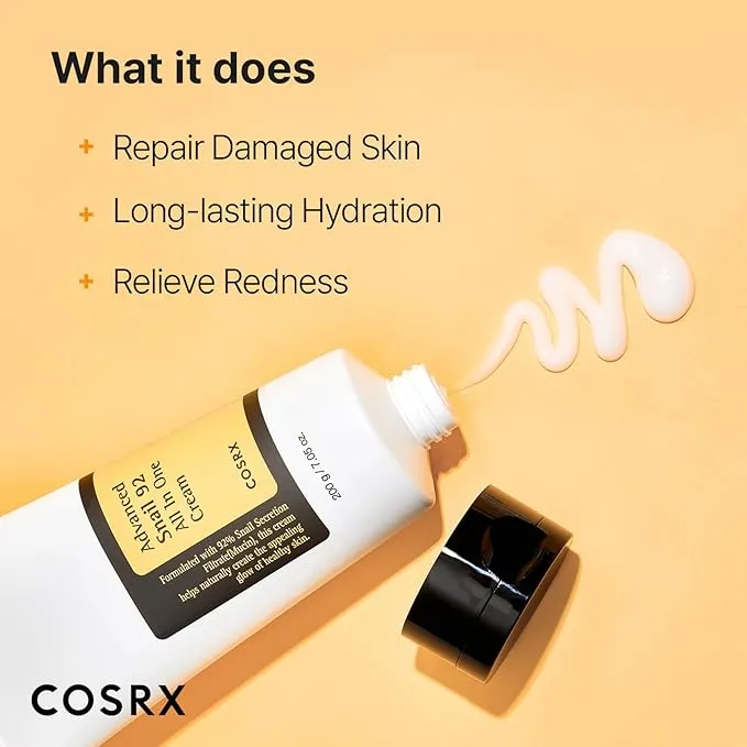 COSRX Advanced Snail 92 crème tube 50g mucine escargot