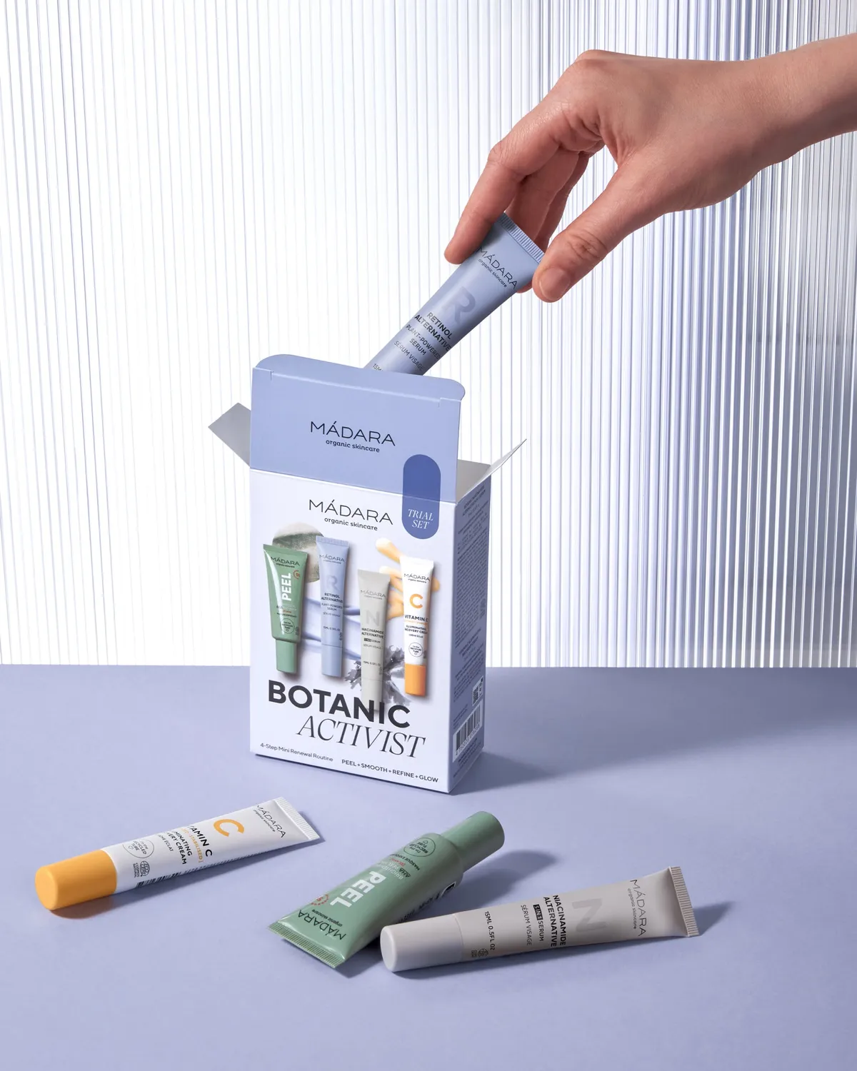 Mádara Sets Botanic Activist 4-Step Mini Renewal Routine Set coffret
