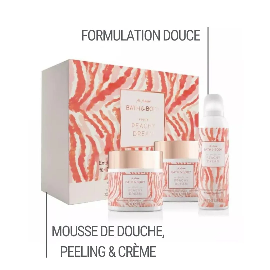M. Asam Bath & Body Peachy Dream coffret corps pêche 3 soins