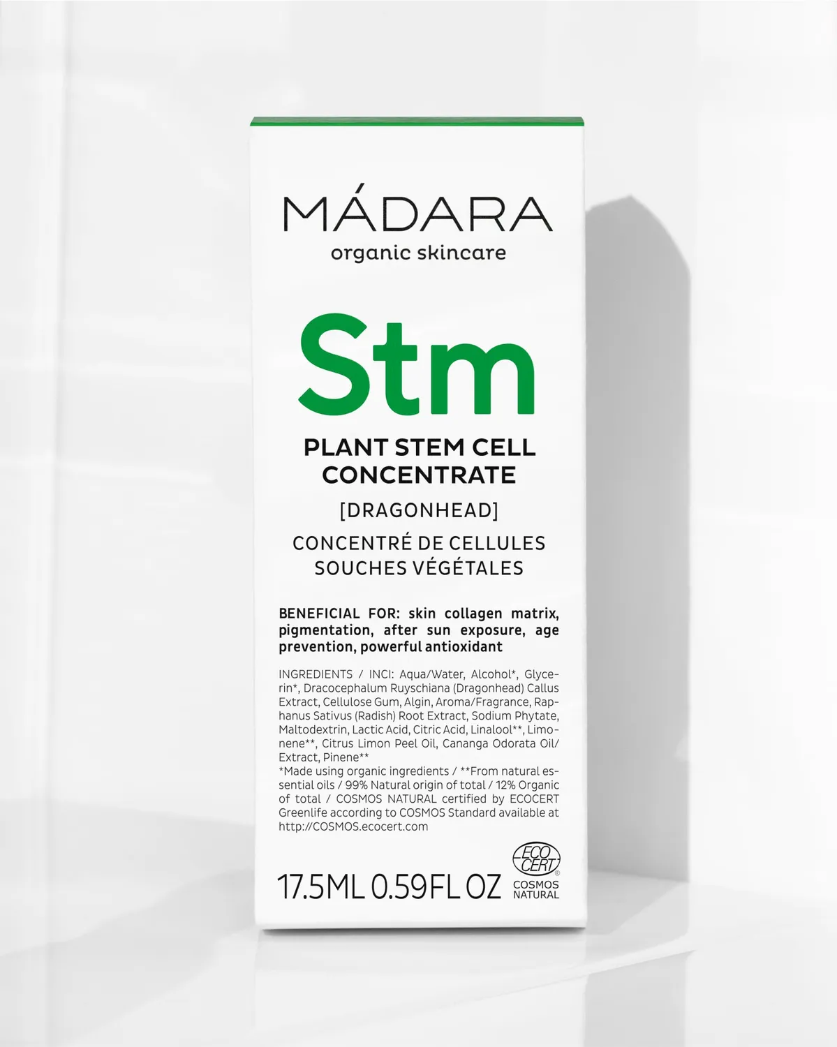 Mádara Custom Actives Dragonhead concentré visage 17,5 ml fermeté