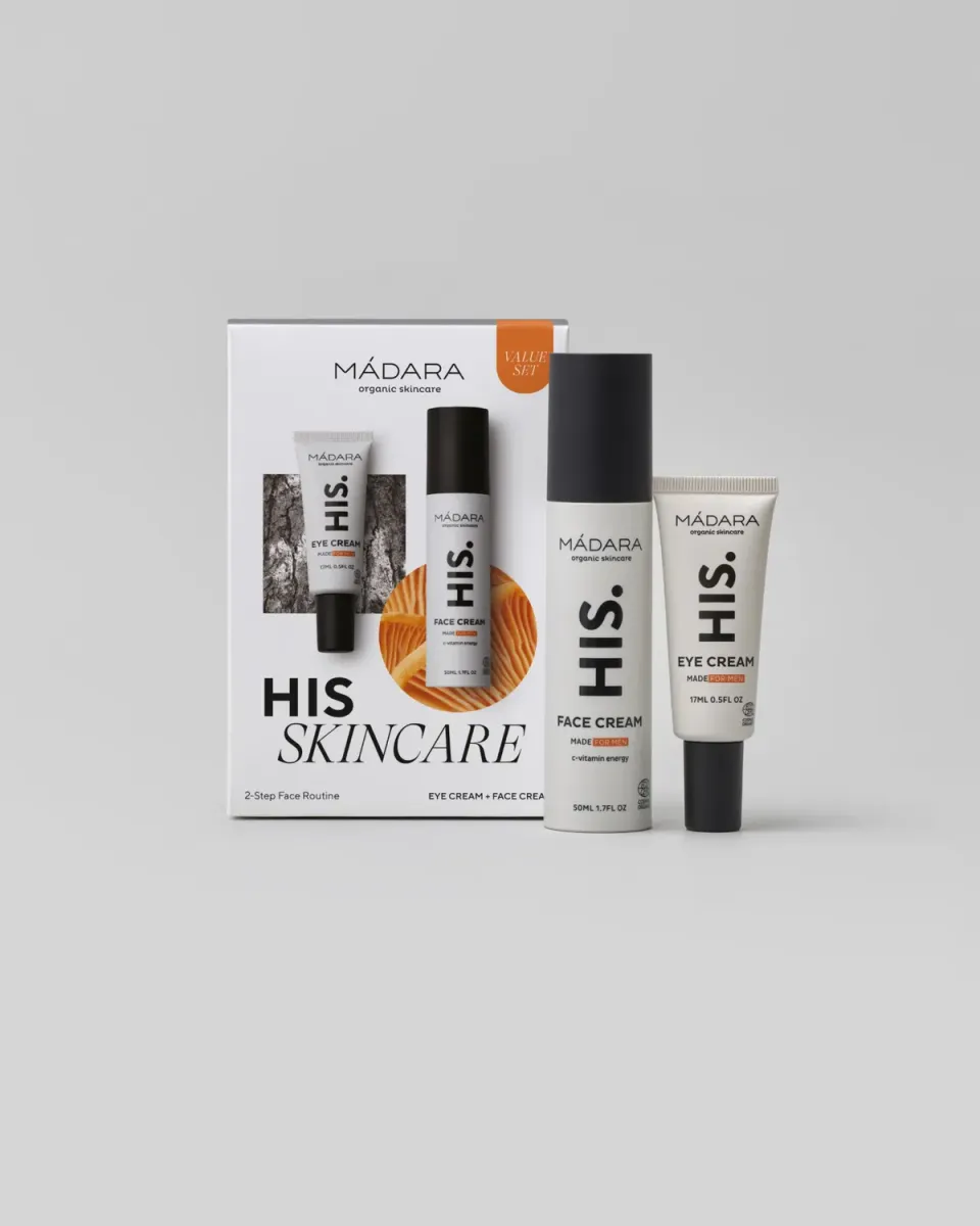 Mádara HIS Routine 2 soins crème visage et yeux homme 50+17 ml