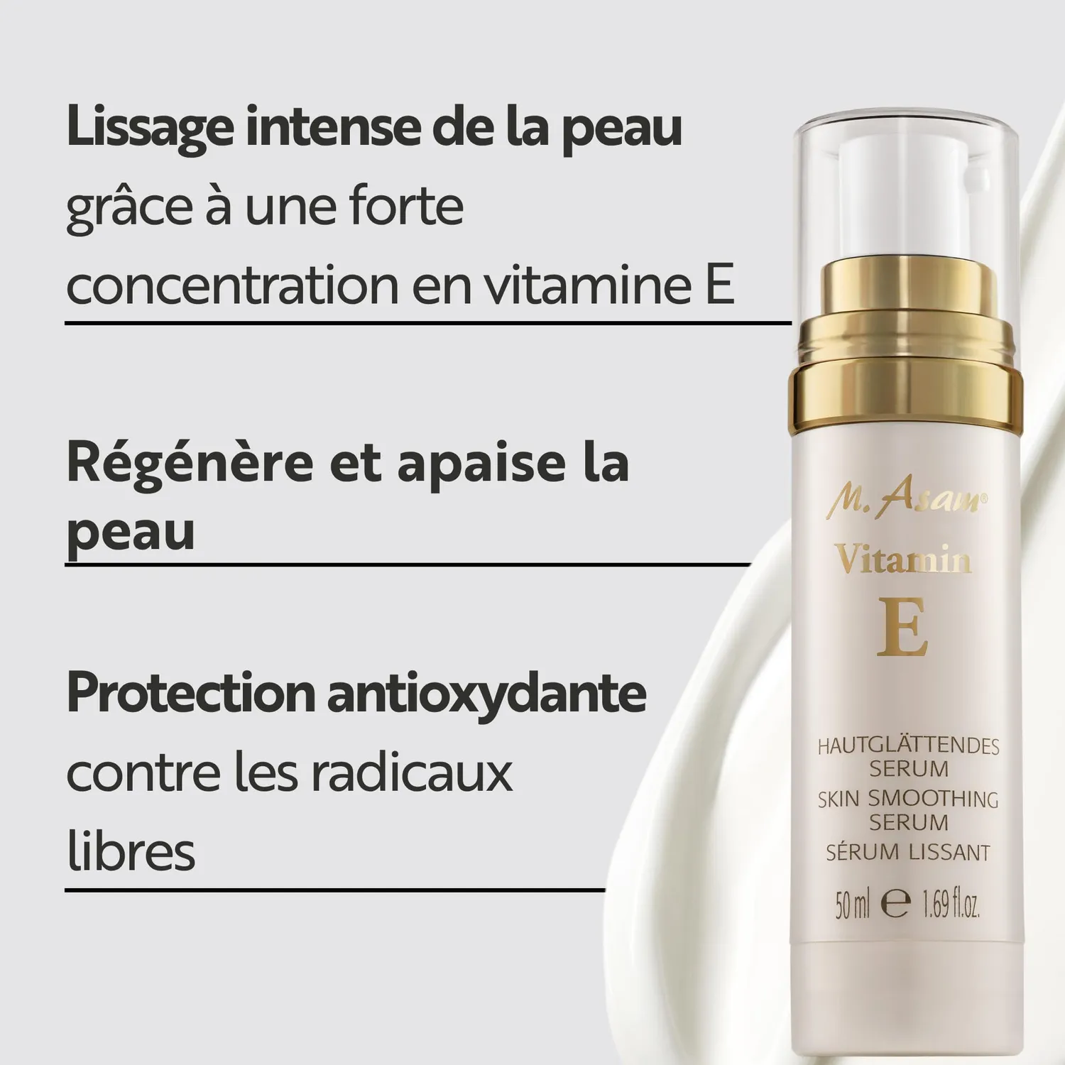 M. Asam Vitamin E sérum lissant visage 50ml abricot