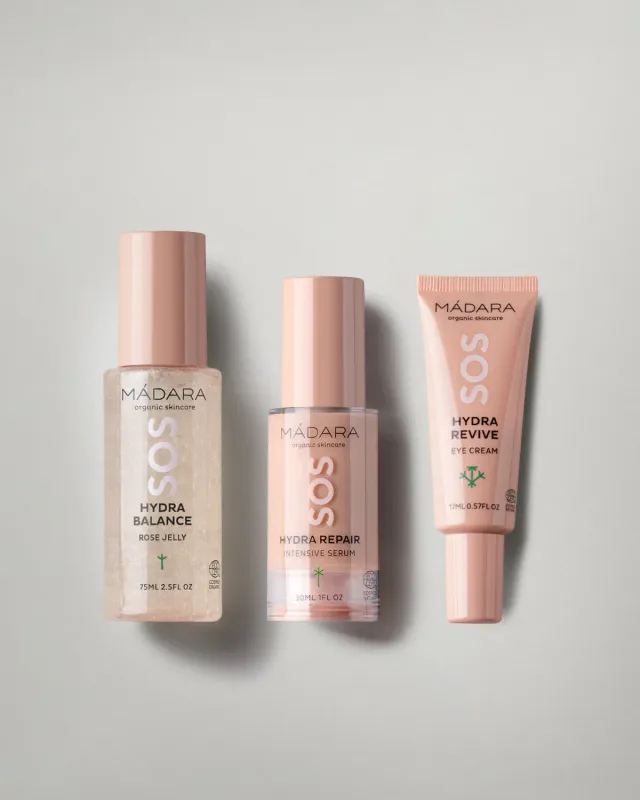 Mádara SOS Hydra coffret peau déshydratée barrière abîmée