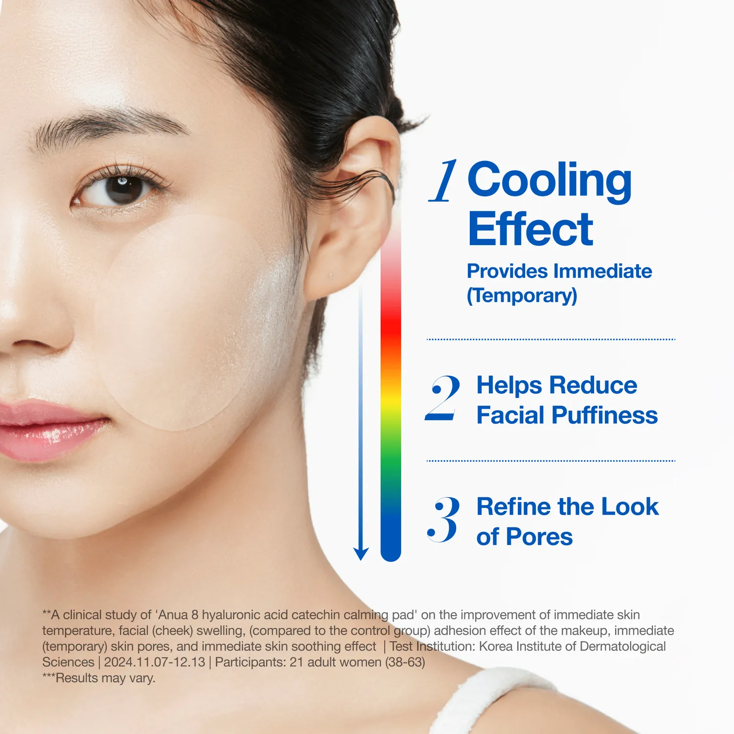 Anua 8 Hyaluronic Acid Catechin pads apaisants thé vert