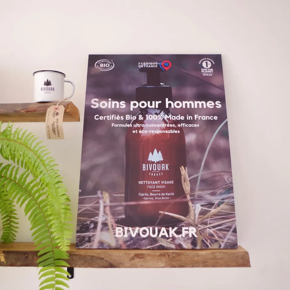 Bivouak Affiche A2 carton nid d'abeille rigide 42x59,4 cm