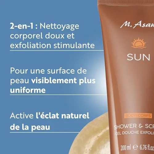 M. Asam Sun Shower & Scrub gel douche gommage 200ml citron