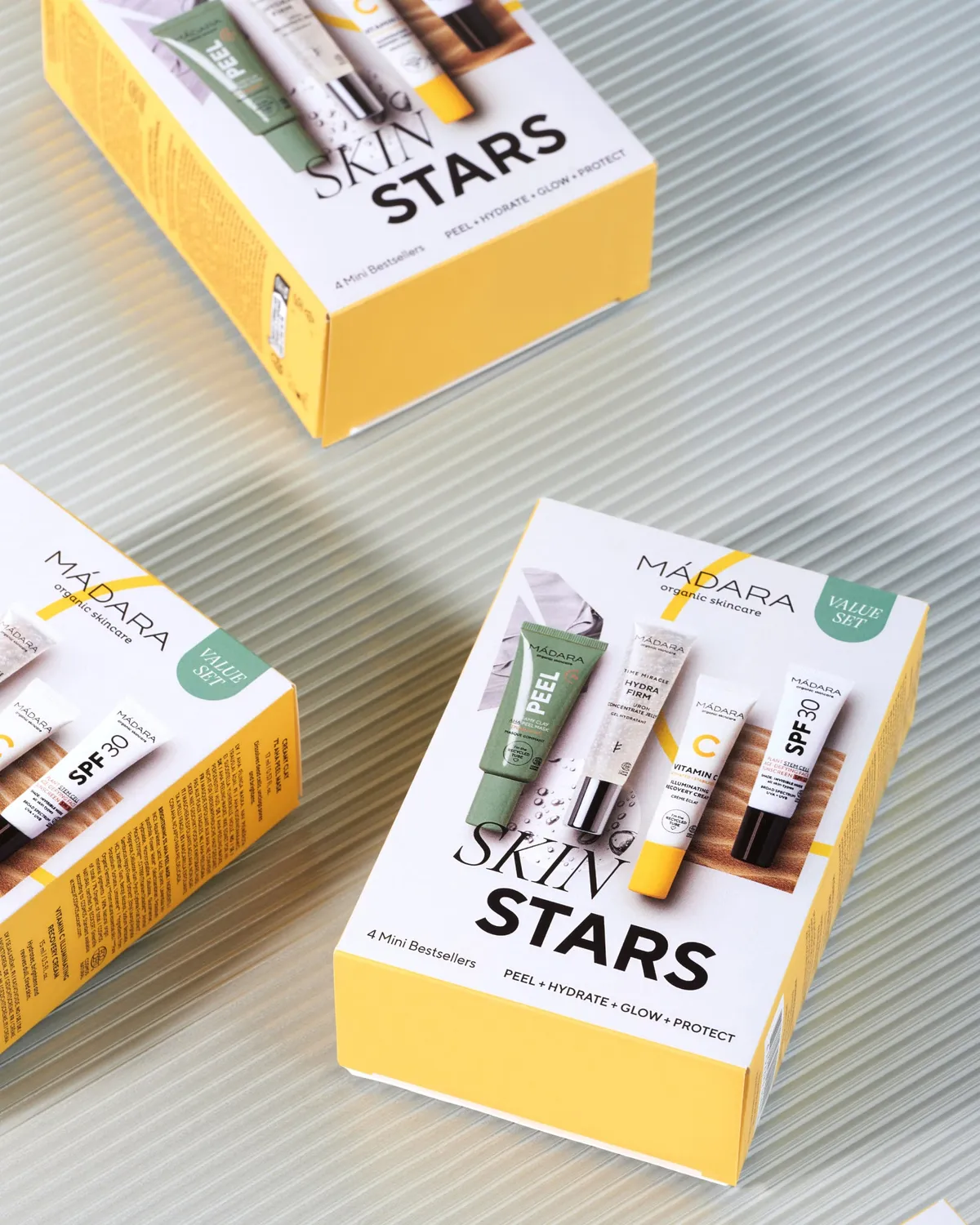Mádara Skin Stars coffret visage 4 minis hydratation éclat