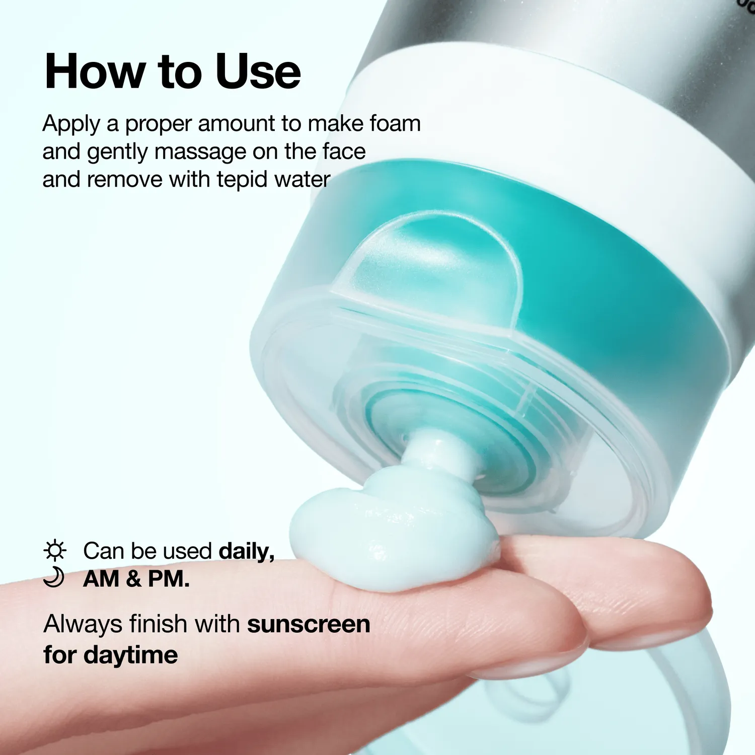 ANUA PDRN Hyaluronic Acid mousse nettoyante hydratante