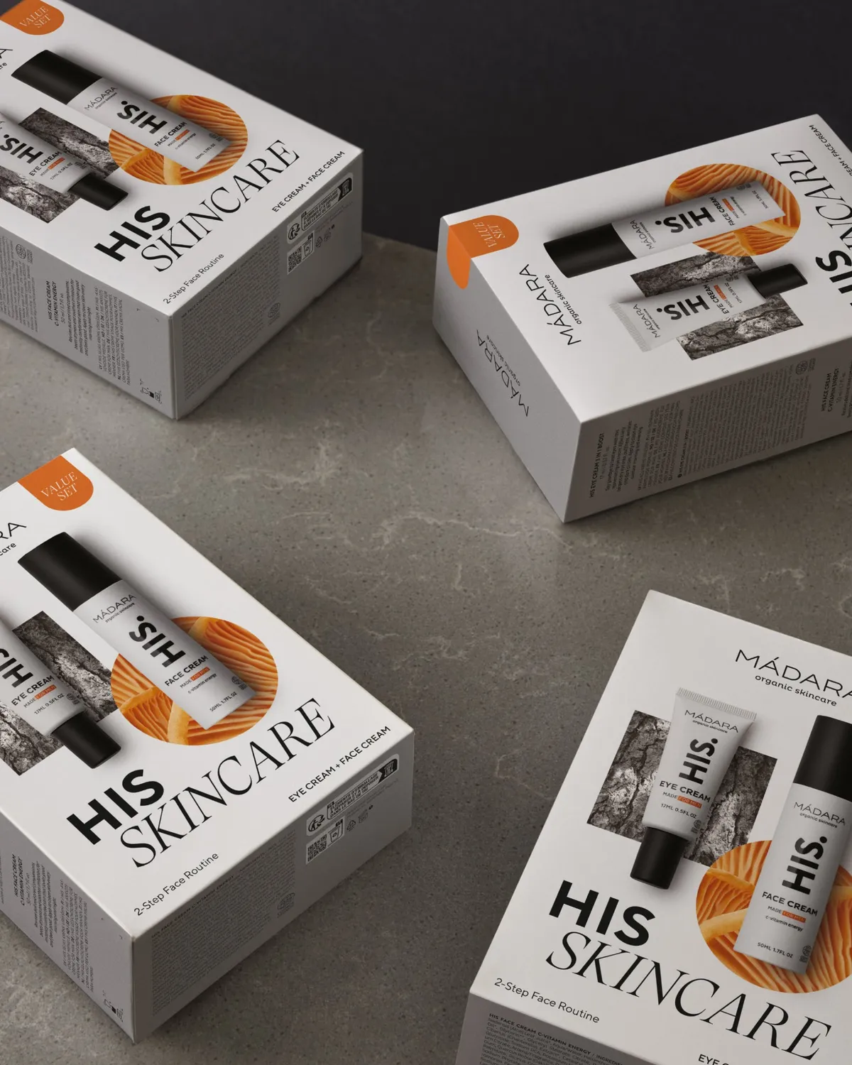 Mádara HIS Routine 2 soins crème visage et yeux homme 50+17 ml