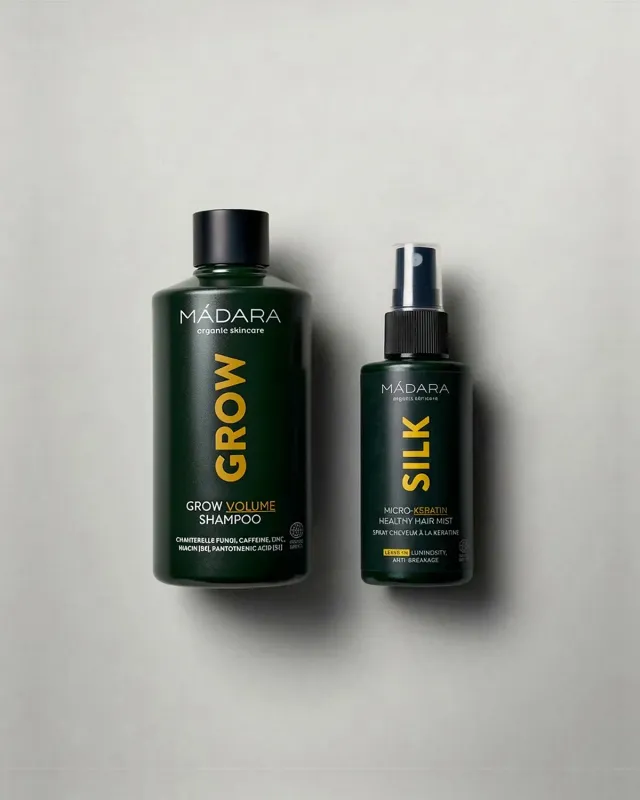 Mádara Strengthening Hair Care Set Micro-Keratin coffret volume