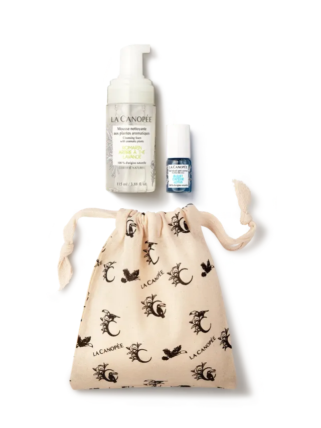 La Canopée Pochette Fraîcheur mousse + gel regard