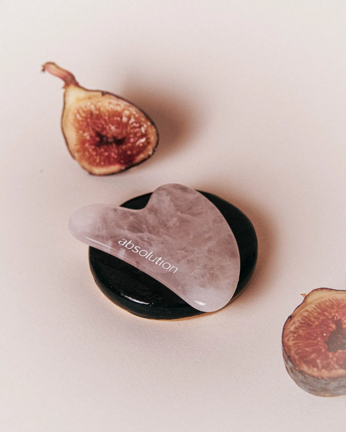 Absolution Le Gua Sha outil visage quartz rose
