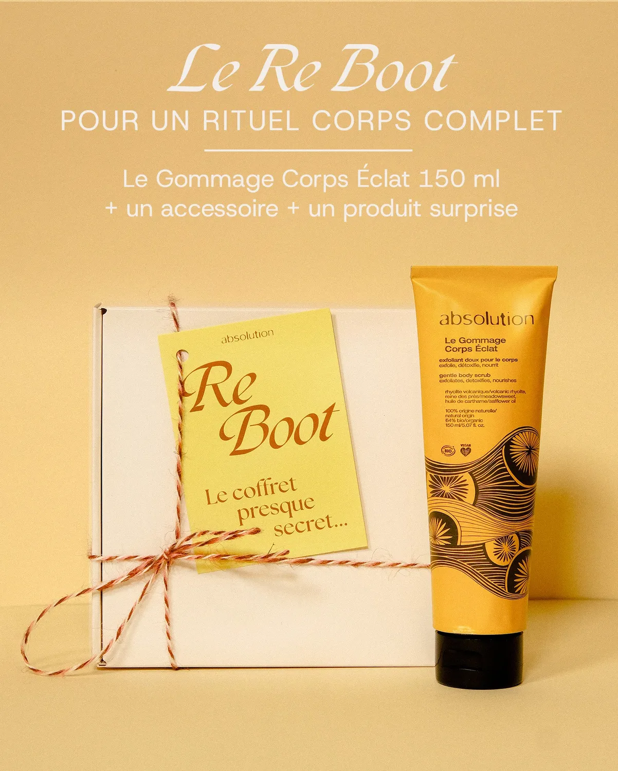 Absolution Presque Secrets coffret soin Re-Hab Re-Boot Re-Set