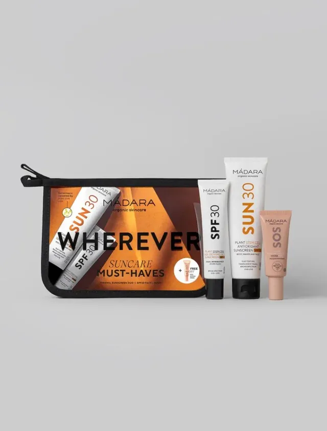 Mádara Wherever SPF30 coffret solaire visage et corps