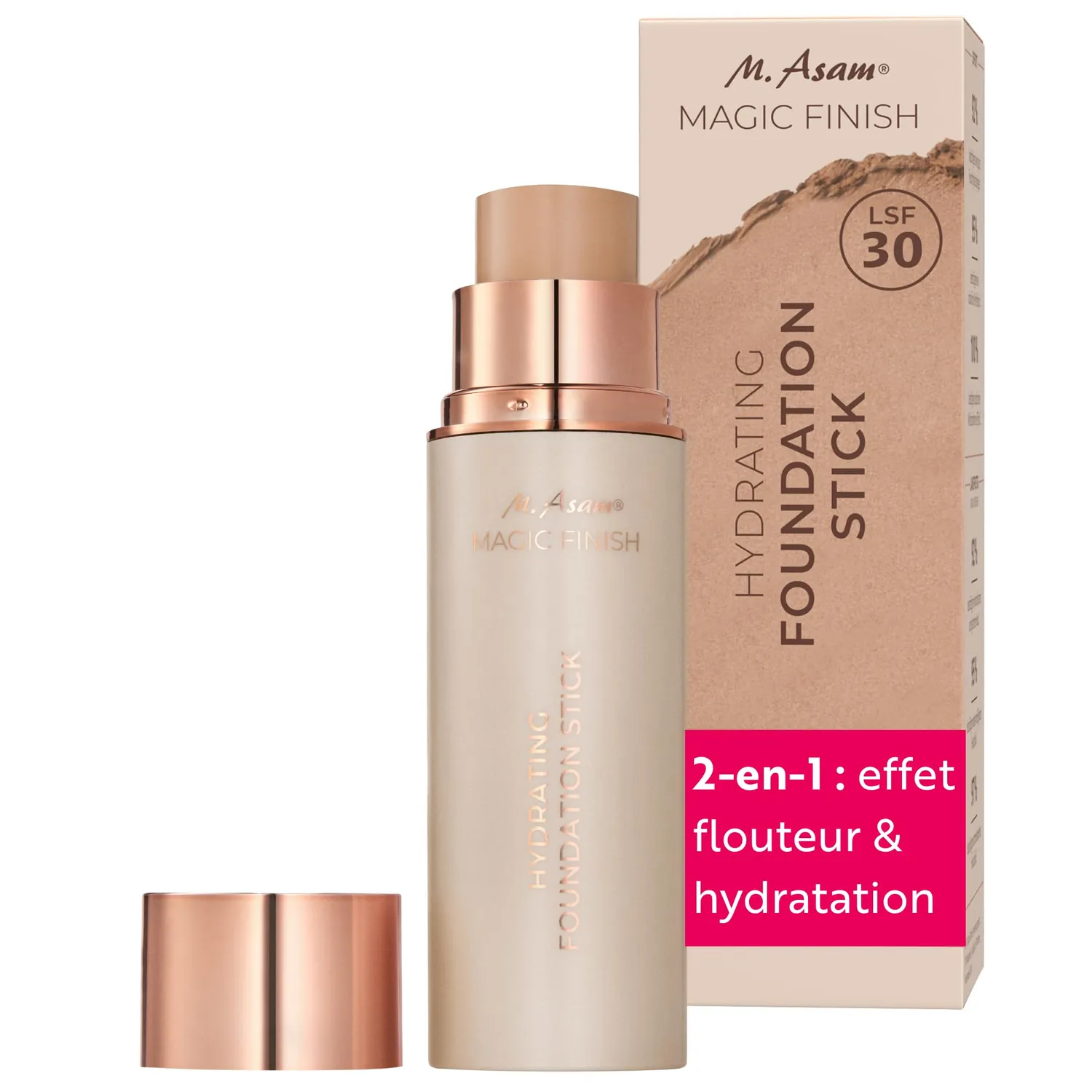 M. Asam Magic Finish stick fond de teint Rose Fair 12 g SPF30