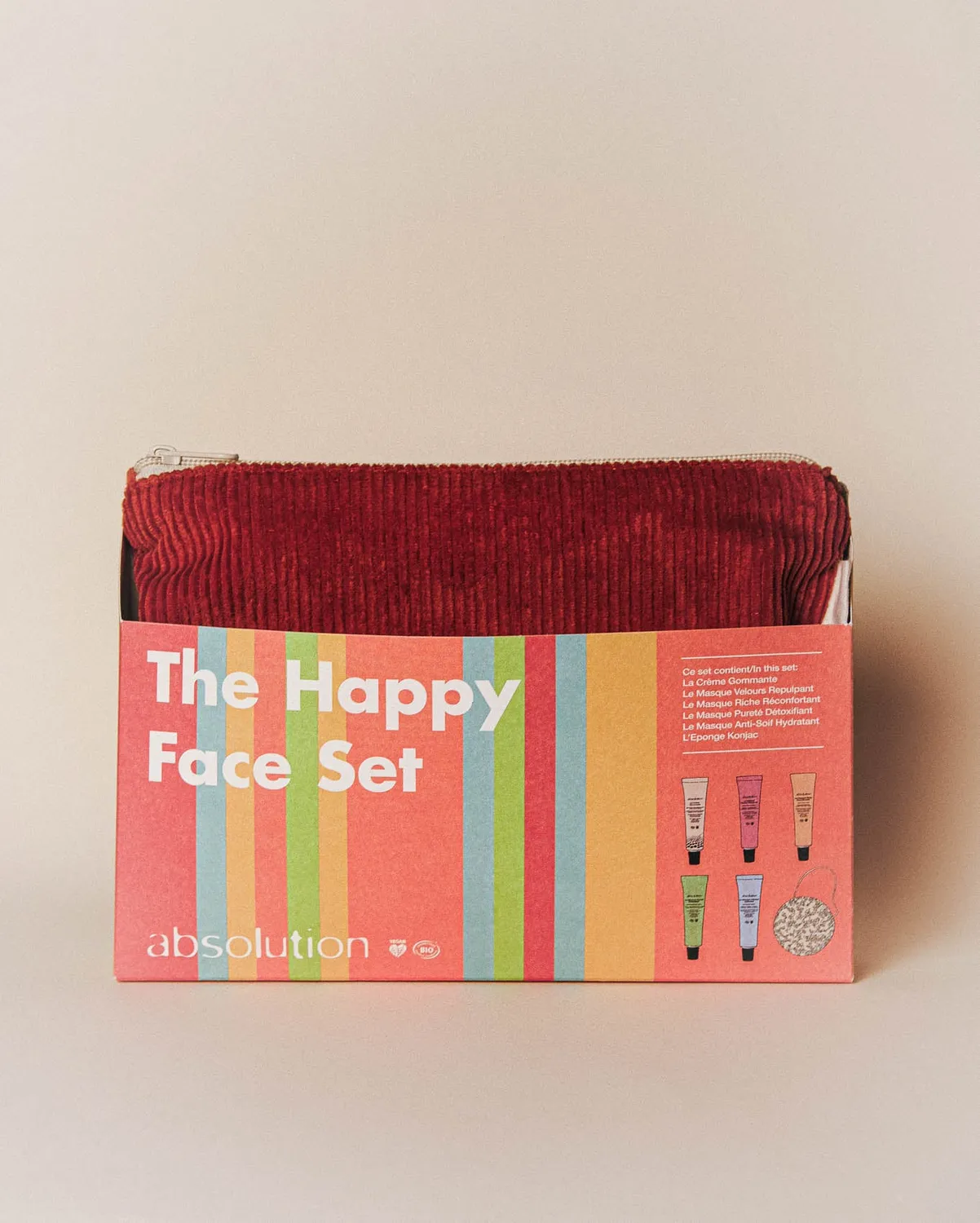Absolution Happy Face Set coffret masques voyage multi-masking