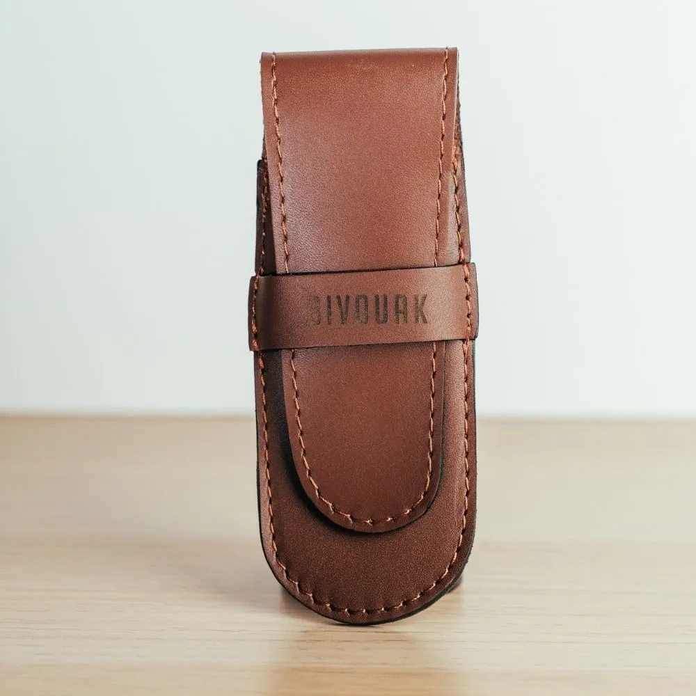 Bivouak Étui cuir rasoir de sûreté made in France