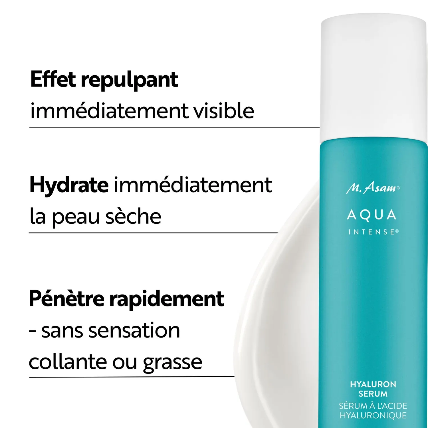 M. Asam Aqua Intense sérum hyaluronique 100 ml sans parfum