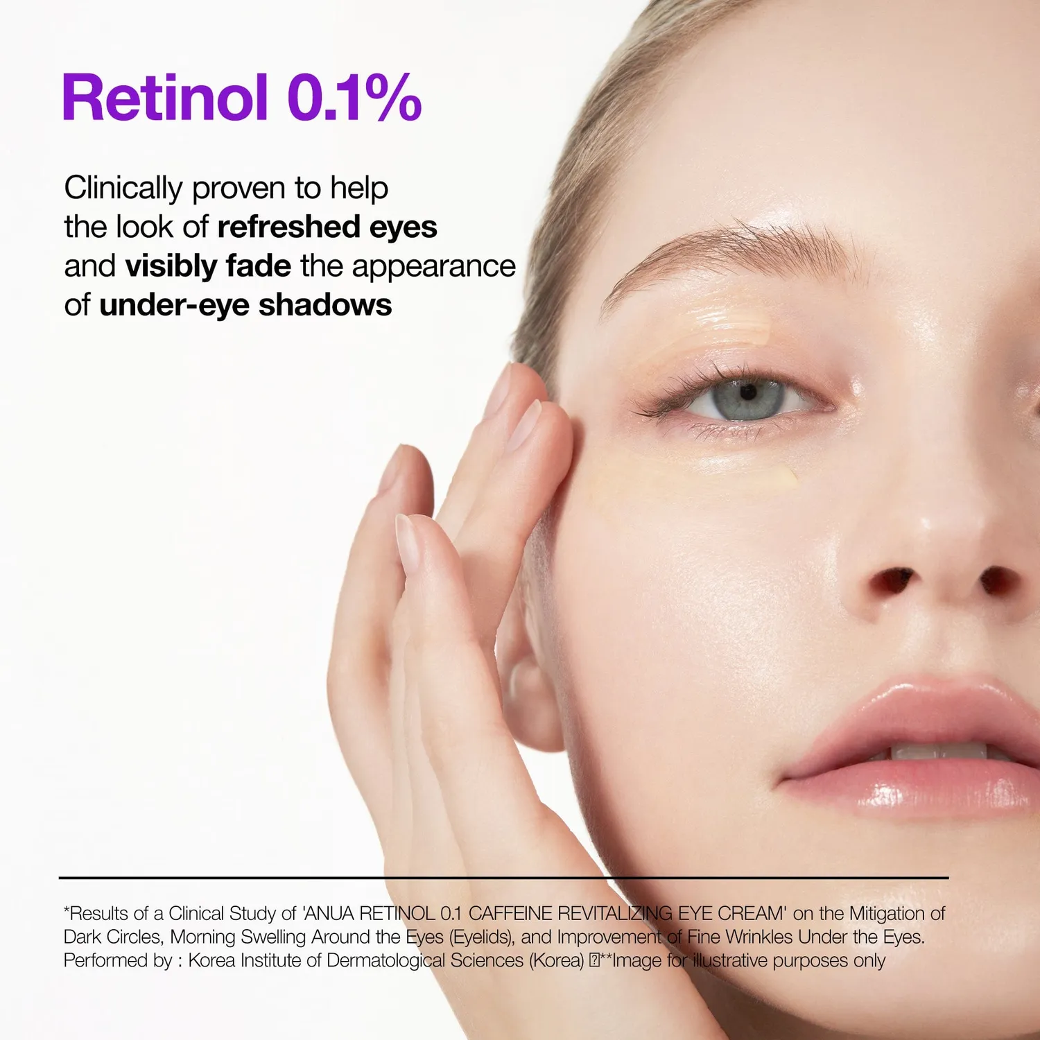Anua Retinol 0.1 Caffeine crème contour des yeux fermeté