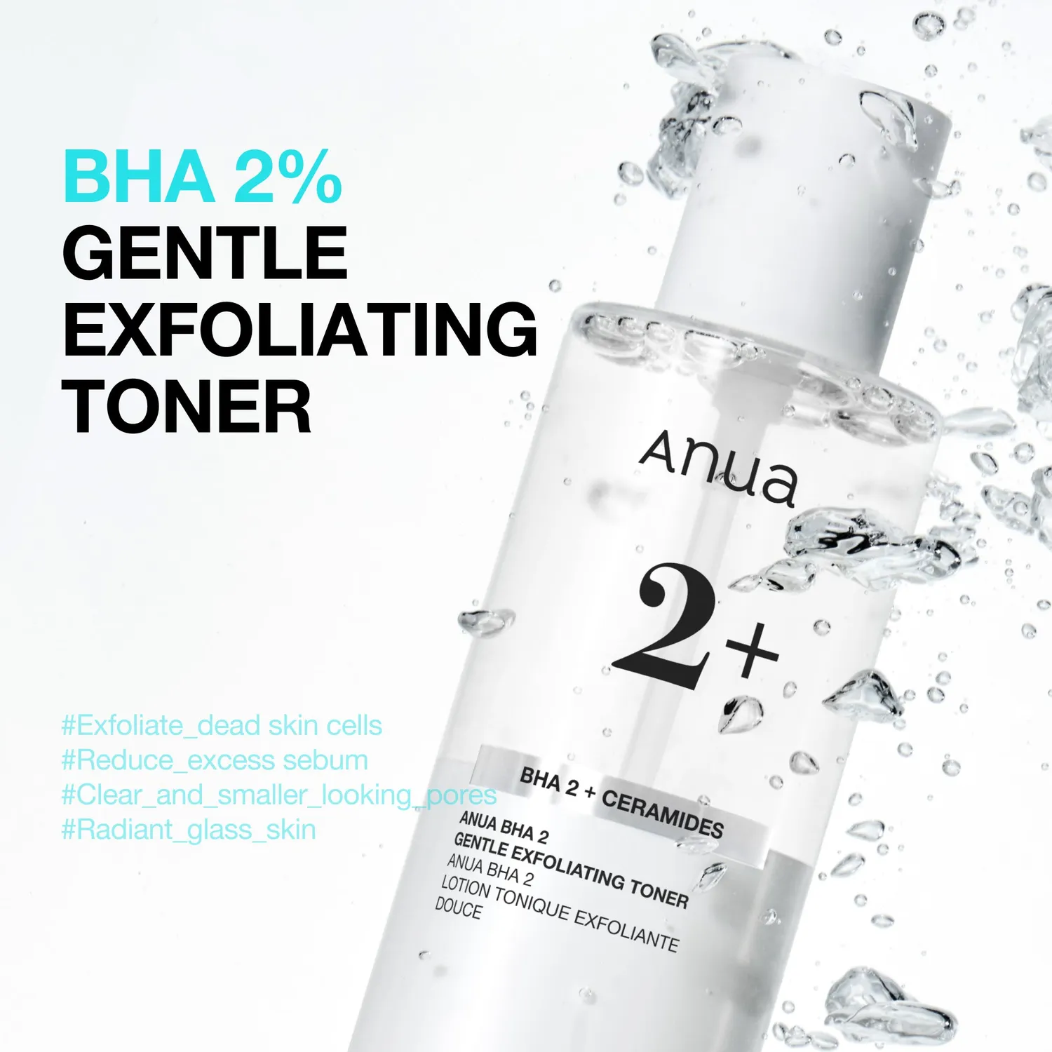 Anua BHA 2% Gentle Exfoliating tonique points noirs