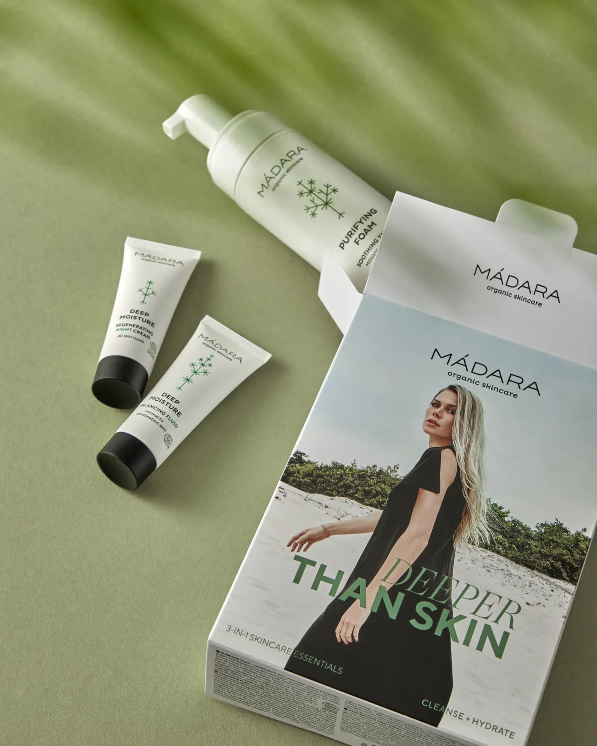 Mádara Deeper Than Skin coffret visage 150+25+25 ml