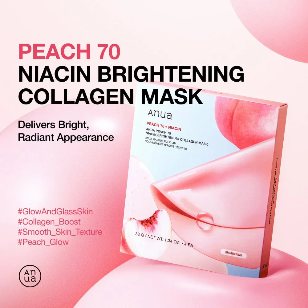 Anua Peach 70 Niacin masque collagène pêche éclat