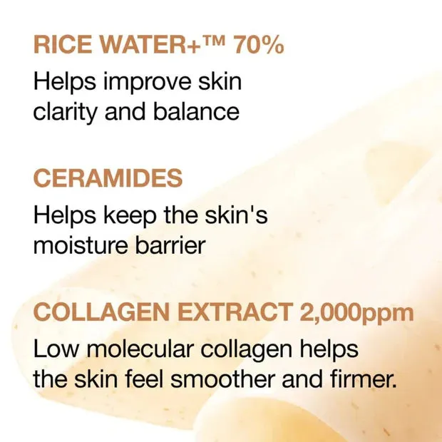 Anua Rice 70 Glow Collagen Mask masque tissu riz éclat
