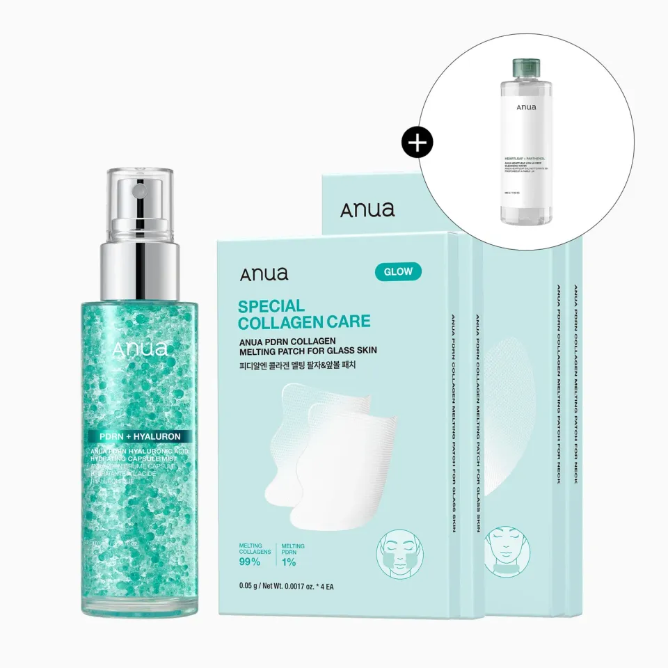 Anua PDRN Collagen Wrinkle Smoothing coffret complet anti-rides