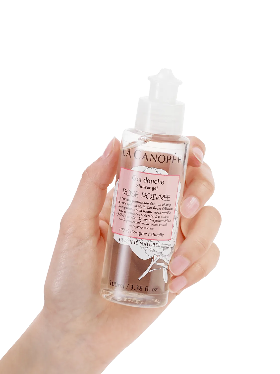 La Canopée Rose Poivrée gel douche 200 ml rose tonifiant