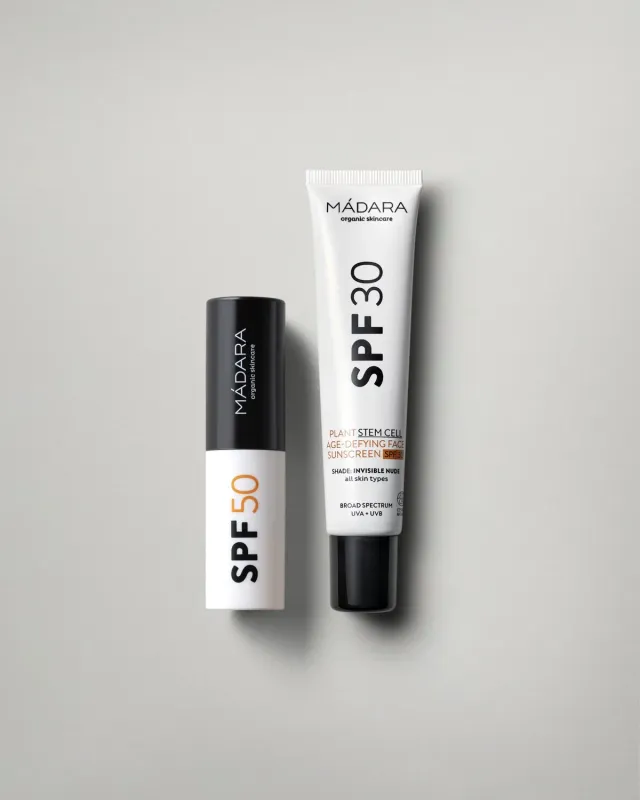 Mádara SPF30 + Stick SPF50 coffret solaire visage teinté