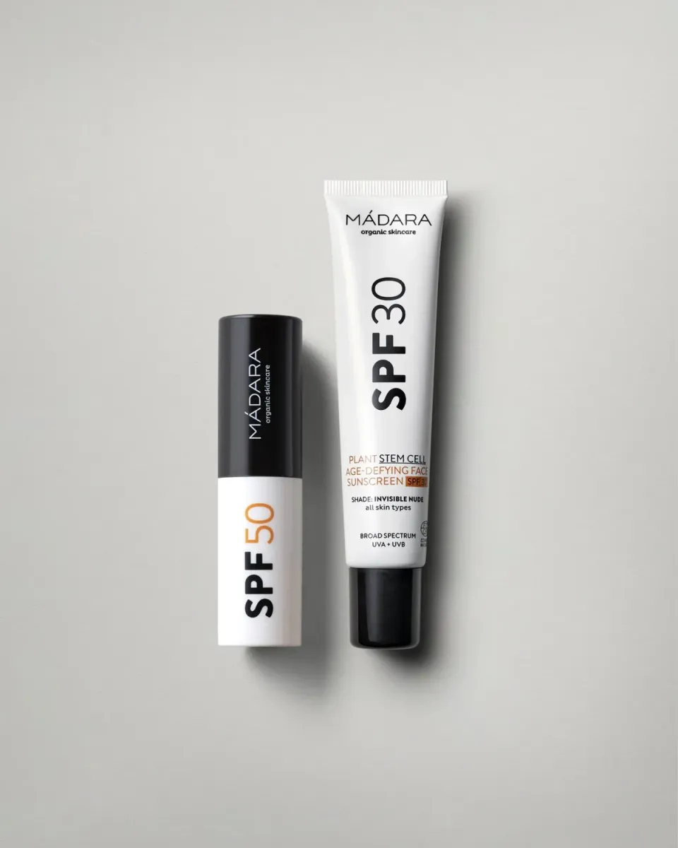 Mádara SPF30 + Stick SPF50 coffret solaire visage teinté