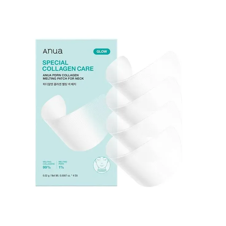 Anua PDRN Collagen patch cou fondant 4 pièces lift