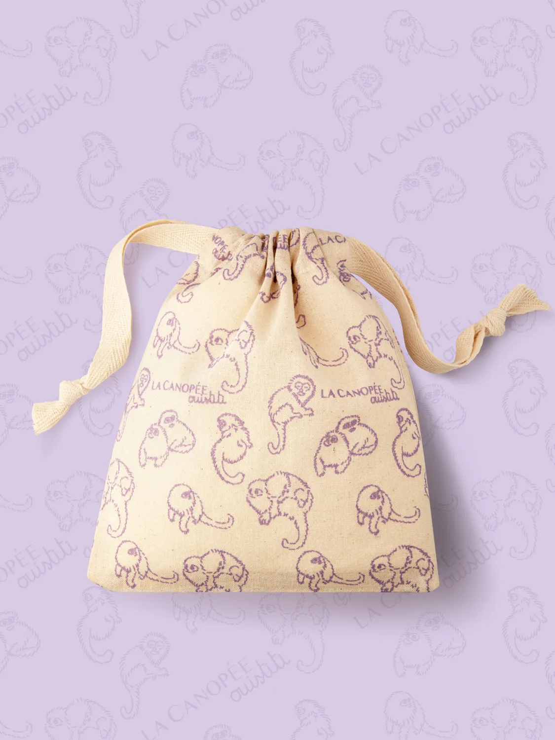 La Canopée Ouistiti pochon coton bio accessoire