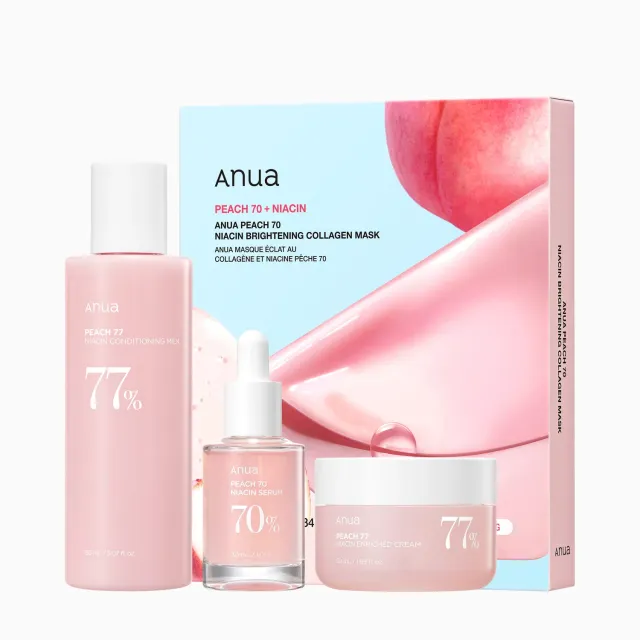 Anua Peach Brightening Set coffret teint lumineux