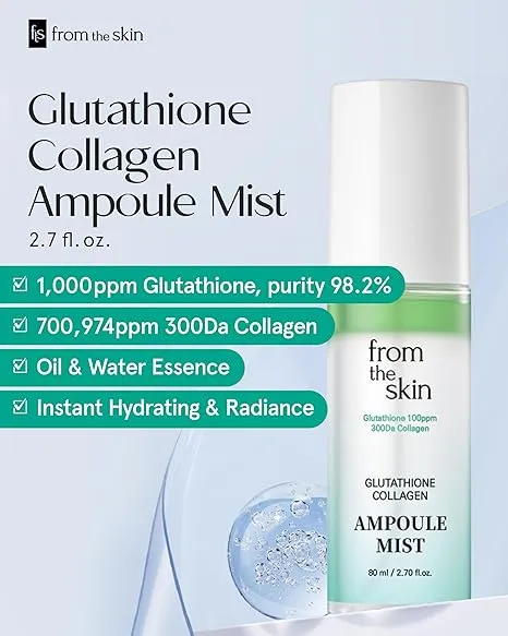 From the Skin Glutathione Collagen brume ampoule 80ml éclat