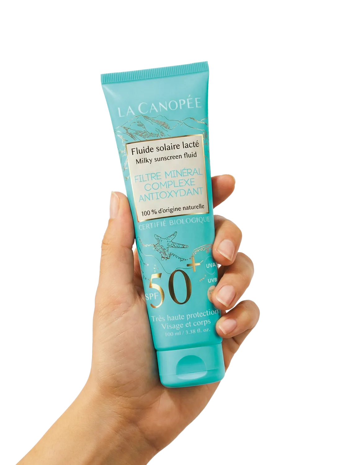 La Canopée Fluide solaire lacté SPF50+ minéral visage 40ml