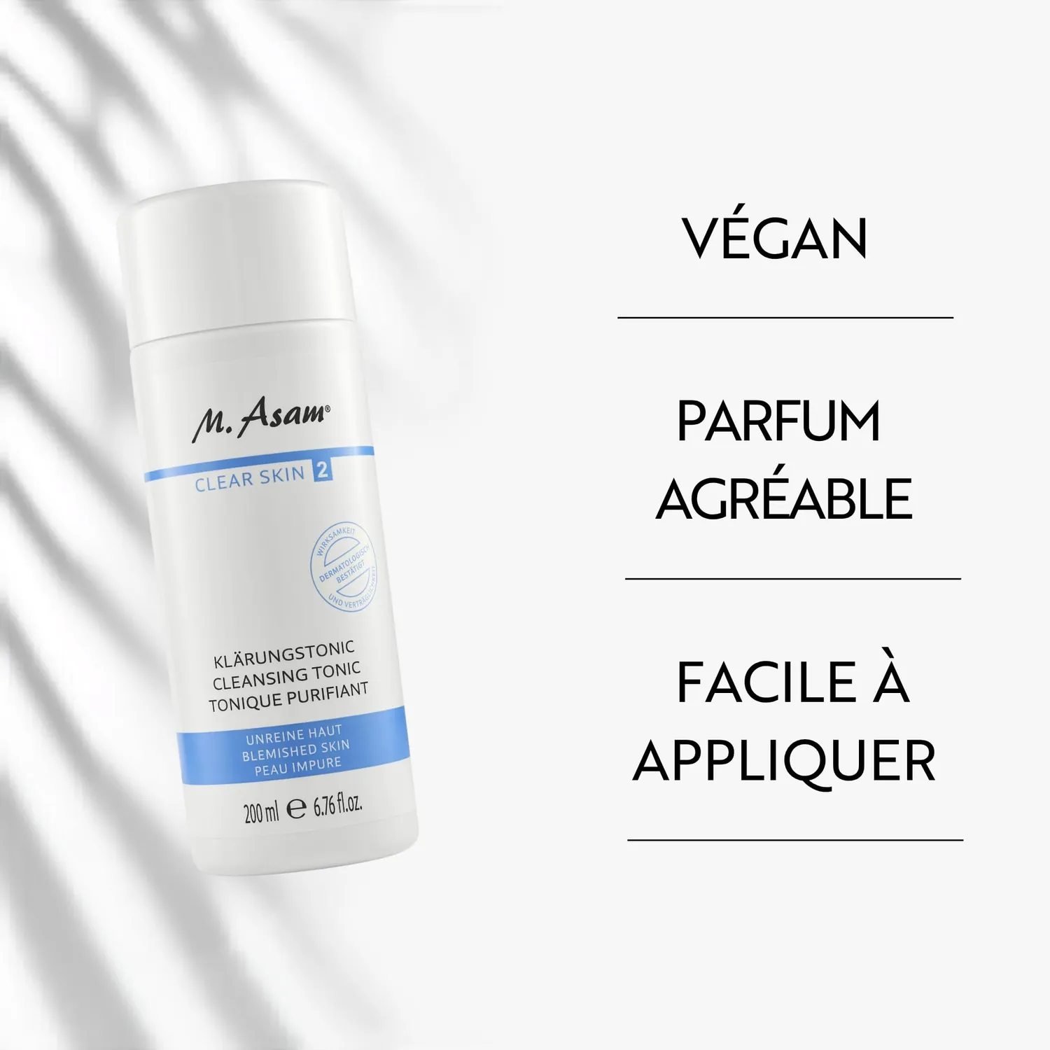 M. Asam Clear Skin lotion tonique purifiante 200 ml sébum