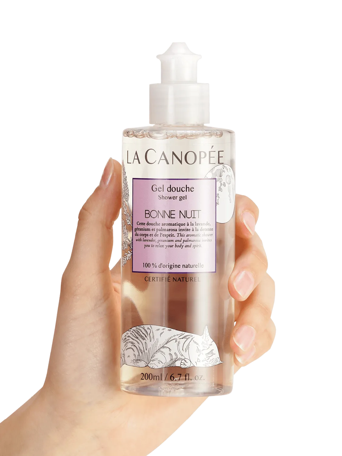 La Canopée Bonne Nuit gel douche lavande 200 ml relaxant