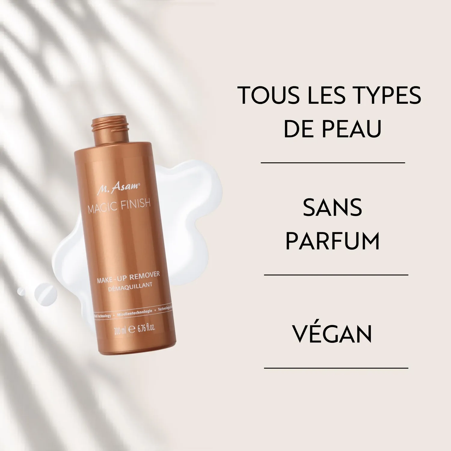 M. Asam Magic Finish Démaquillant Eau Micellaire 200ml waterproof