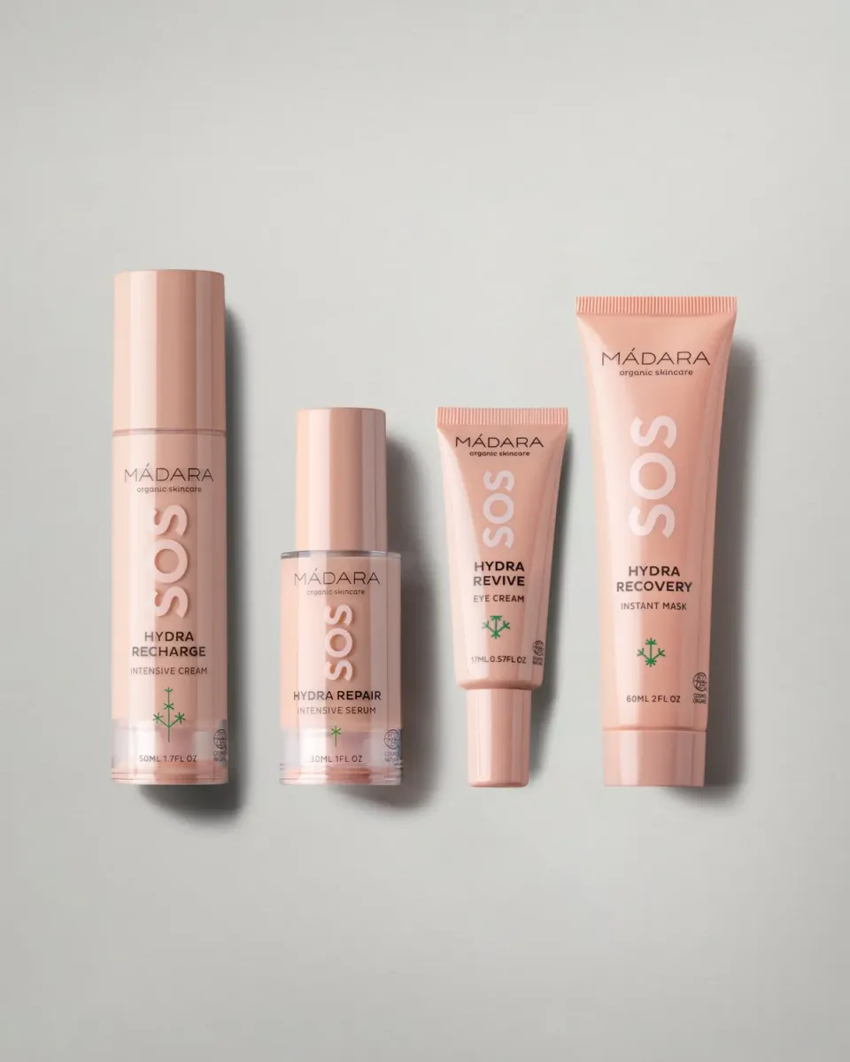 Mádara SOS Hydra coffret soin visage complet peau sèche