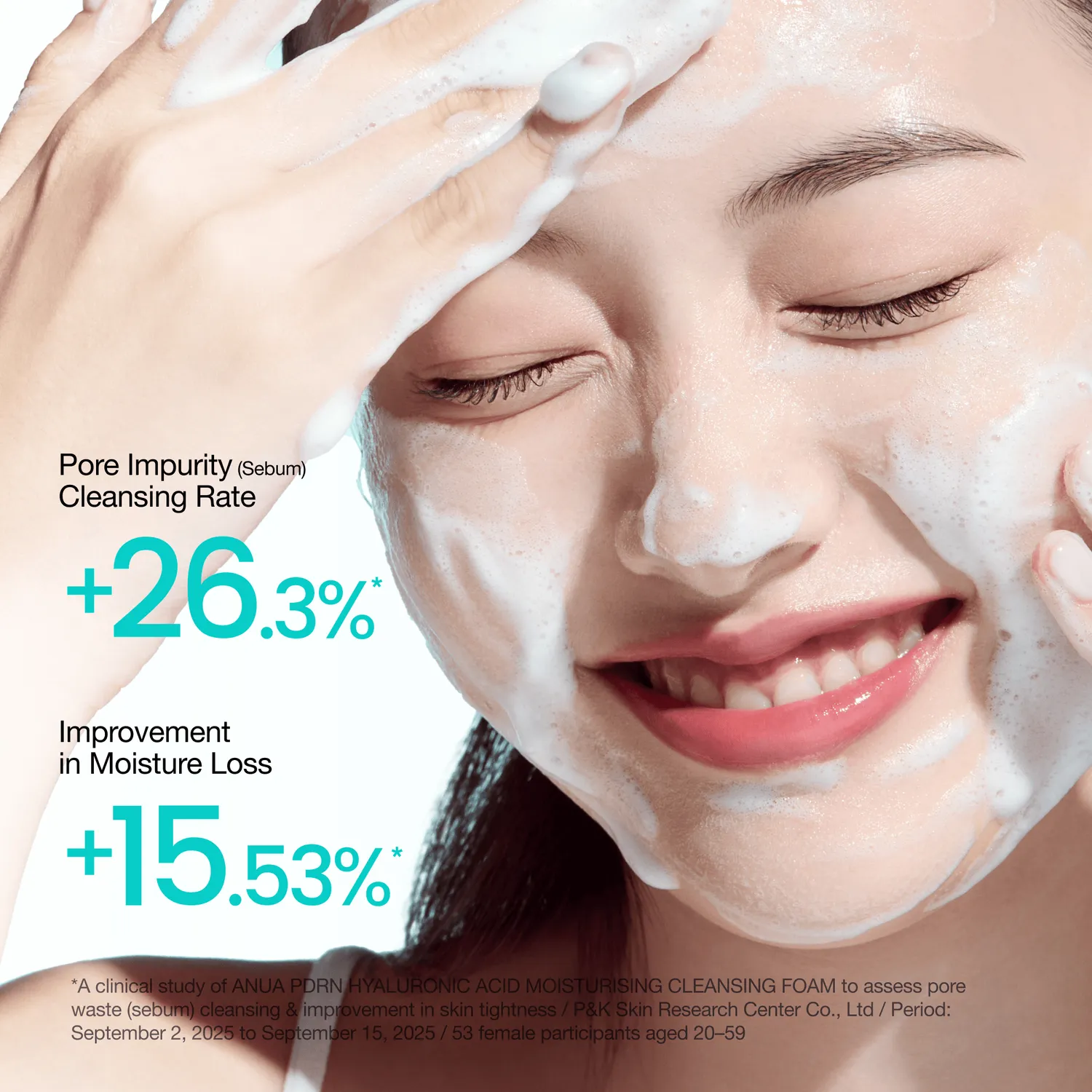 ANUA PDRN Hyaluronic Acid mousse nettoyante hydratante