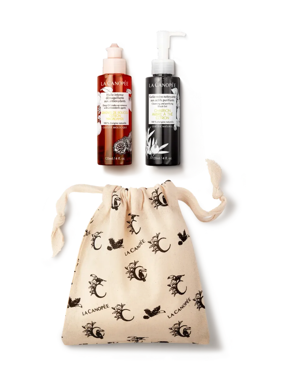 La Canopée Pochette Découverte double nettoyage coffret purifiant