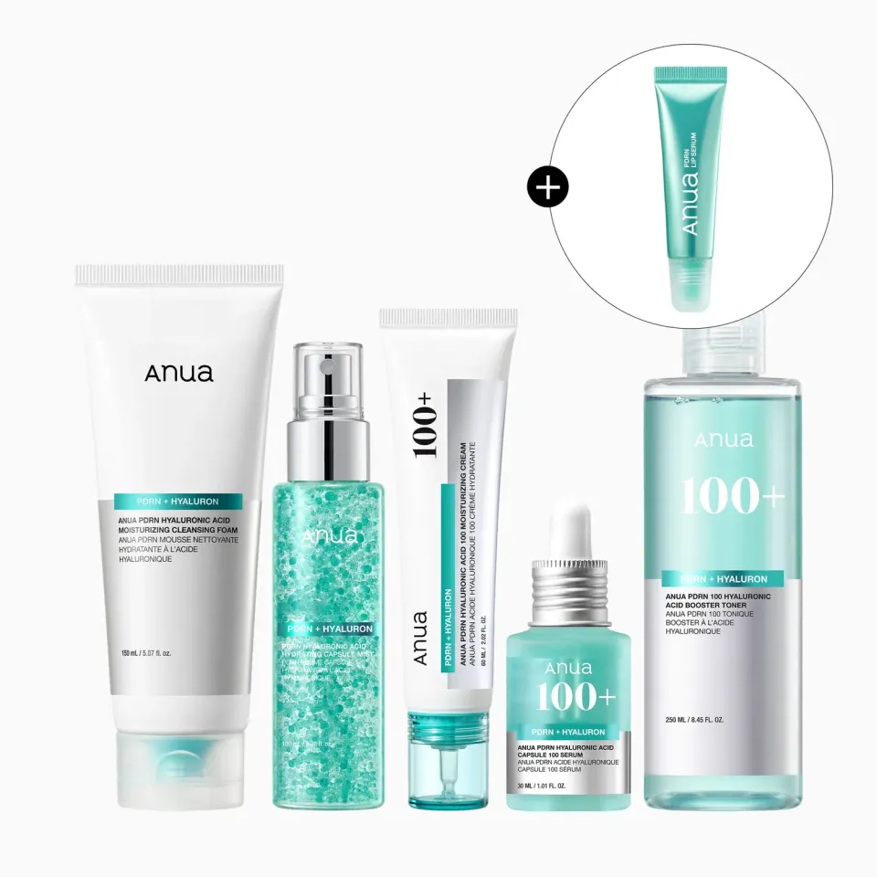 ANUA Viral PDRN coffret routine 5 soins hydratant