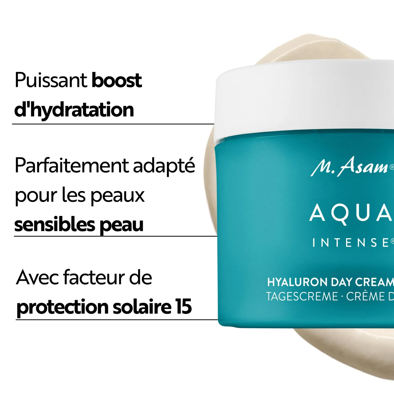 M. Asam Aqua Intense crème visage SPF15 50 ml hydratante