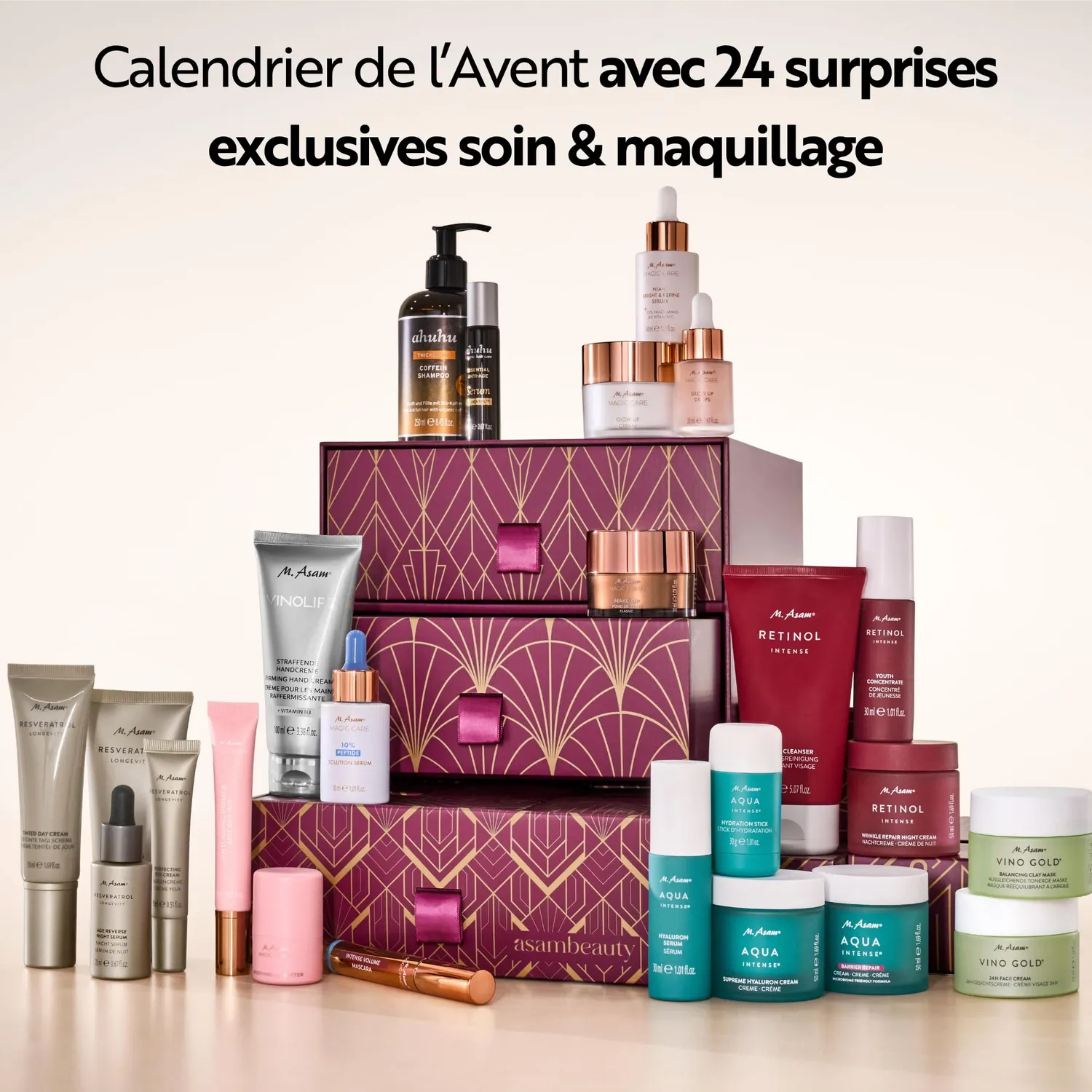 M. Asam Premium Calendrier de l'Avent 2026 24 formats originaux